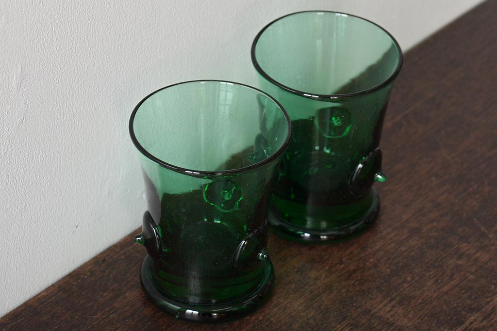 美品　船木倭帆 タンブラー グラス　Shizuサイン入り　4個セット 美品 船木倭帆 タンブラー グラス Shizuサイン入り 4個セット