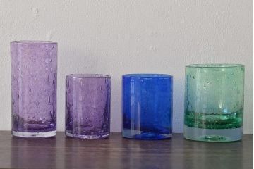 フランス　La　Verrerie　de　Biot　グラス4点(ショットグラス)(R-045964)