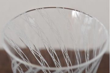 ベネチアンガラス　金箔レースグラス(シャンパン、ワイン)(R-045965)