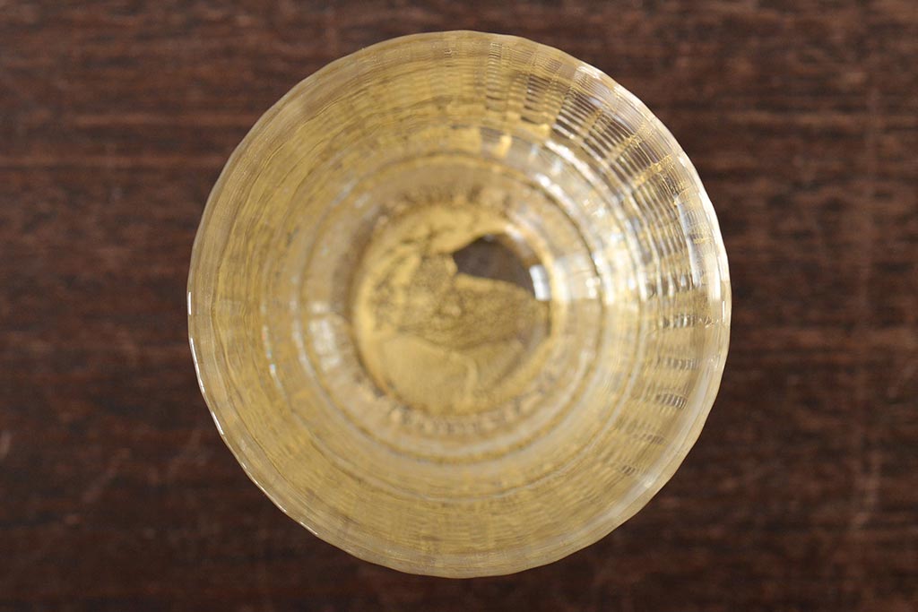 ベネチアンガラス　金箔グラス6客(タンブラー、コップ)(R-045968)
