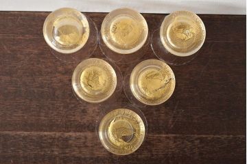 ベネチアンガラス　金箔グラス6客(タンブラー、コップ)(R-045968)