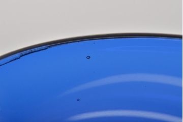 河上恭一郎　瑠璃色　小鉢片口など6点(ガラス食器)(R-045970)