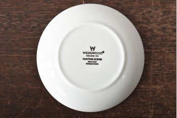イギリス　WEDGWOOD　ウェッジウッド　ブループラム・ワイルドストロベリー・ハンティングシーン　カップ&ソーサー3客セット(洋食器)(R-045972)