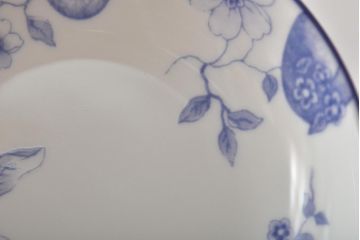 イギリス　WEDGWOOD　ウェッジウッド　ブループラム・ワイルドストロベリー・ハンティングシーン　カップ&ソーサー3客セット(洋食器)(R-045972)