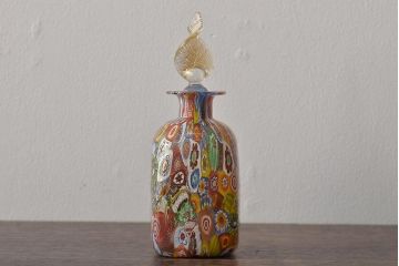 ベネチアンガラス　ムラノ　ミルフィオリ　香水瓶　パフュームボトル(R-045976)