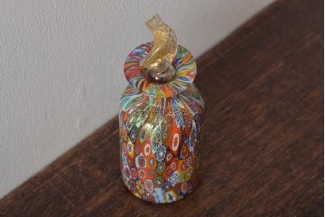 ベネチアンガラス　ムラノ　ミルフィオリ　香水瓶　パフュームボトル(R-045977)