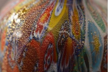 ベネチアンガラス　ムラノ　ミルフィオリ　香水瓶　パフュームボトル(R-045977)