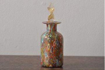 ベネチアンガラス　ムラノ　ミルフィオリ　香水瓶　パフュームボトル(R-045977)