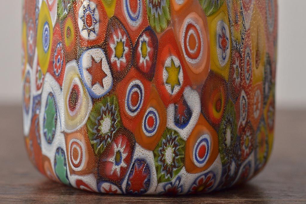 イタリア　ムラーノ　ベネチアンガラス　ミルフィオリ　香水瓶 ヴェネチアングラスミルフィオリムラーノガラス香水瓶