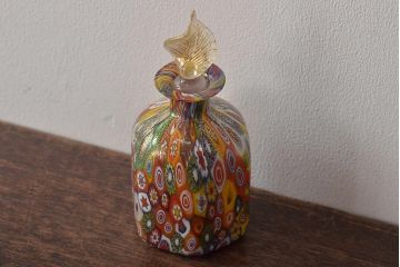 ベネチアンガラス　ムラノ　ミルフィオリ　香水瓶　パフュームボトル(R-045979)