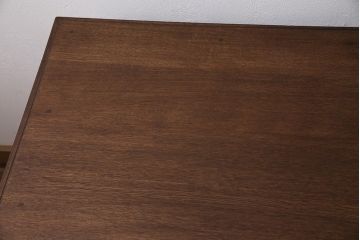 アンティーク家具　ペイント　ナラ材　緑のペイントが魅力の両袖デスク(ワークデスク、両袖机、在宅ワーク、在宅用勉強机)(R-045981)