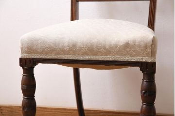アンティーク家具　フランスアンティーク　マホガニー材　アールデコ様式のお洒落なチェア(椅子)(R-045989)