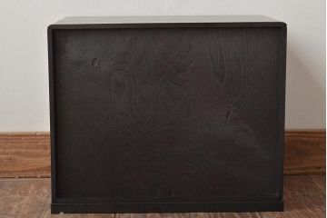 アンティーク家具　引き出し付き　レトロモダンな小棚(戸棚、収納棚)(R-045994)