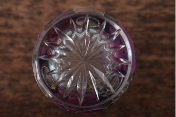 ベネチアンガラス　ムラノ　金彩グラス　花図グラス　2点セット(コップ、タンブラー)(R-045995)