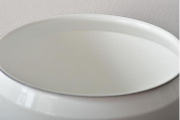 Le Creuset　ル・クルーゼ　オレンジ・テリーヌレクタ32cm　　ホワイト・琺瑯キャセロール　2点セット(ホーロー、鍋、ココット、両手鍋)(R-046001)