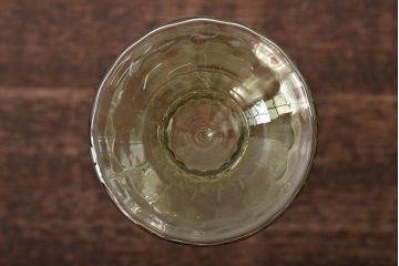 イタリア　ベネチアンガラス　八角形　グリーン　緑　グラス2客セット(コップ、ペアグラス、ヴェネチアングラス)(R-046002)