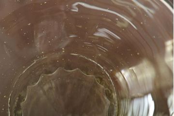 イタリア　ベネチアンガラス　八角形　グリーン　緑　グラス2客セット(コップ、ペアグラス、ヴェネチアングラス)(R-046002)