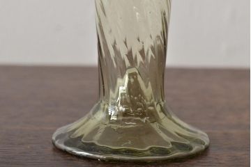 イタリア　ベネチアンガラス　八角形　グリーン　緑　グラス2客セット(コップ、ペアグラス、ヴェネチアングラス)(R-046003)