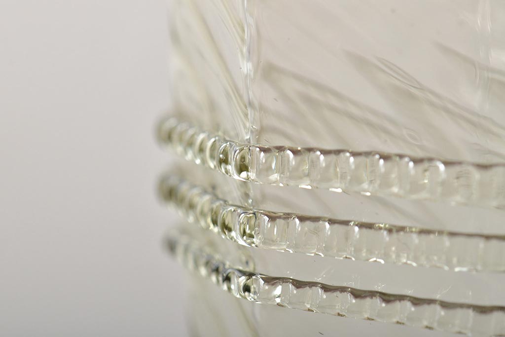 イタリア　ベネチアンガラス　八角形　グリーン　緑　グラス2客セット(コップ、ペアグラス、ヴェネチアングラス)(R-046003)