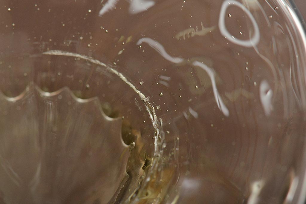 イタリア　ベネチアンガラス　八角形　グリーン　緑　グラス2客セット(コップ、ペアグラス、ヴェネチアングラス)(R-046003)