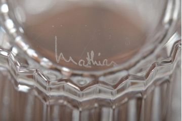 フランス　Baccarat　バカラ　ミルニュイ　クリーマー(ガラスピッチャー、ミルクジャグ、フルレッドクリスタルガラス)(R-046006)