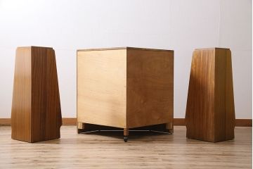 ヴィンテージ家具　北欧ビンテージ　ペイント　レア!　G-PLAN(ジープラン)　珍しいユニットタイプのコーナーキャビネット(ユニットキャビネット、テレビボード、デスク、在宅ワーク、在宅用)(R-046013)