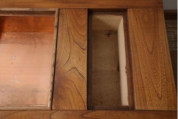 中古　民芸家具　ケヤキ材　和の風情を感じる関西火鉢(囲炉裏、長火鉢、座卓、ローテーブル)(R-046014)