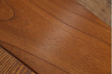 中古　民芸家具　ケヤキ材　和の風情を感じる関西火鉢(囲炉裏、長火鉢、座卓、ローテーブル)(R-046014)