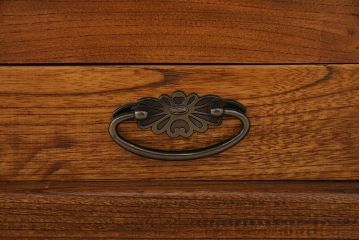 中古　民芸家具　ケヤキ材　和の風情を感じる関西火鉢(囲炉裏、長火鉢、座卓、ローテーブル)(R-046014)