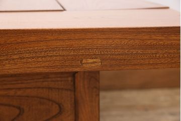 中古　民芸家具　ケヤキ材　和の風情を感じる関西火鉢(囲炉裏、長火鉢、座卓、ローテーブル)(R-046014)