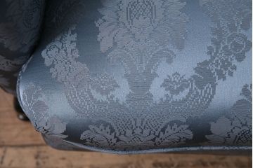 ヴィンテージ家具　昭和期　金華山張り　シノワズリースタイルにおすめなラウンジソファ(一人掛けソファ、アームソファ、ビンテージ)(R-046020)