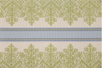 中古　海外輸入品　北欧風のファブリックがお洒落なカウチソファ(ベンチソファ、2人掛け)(R-046021)