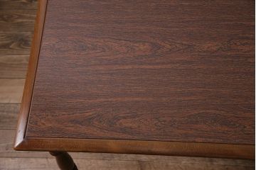 和製ビンテージ　飛騨家具　柏木工　レア!　昭和の薫り漂う優美なダイニングテーブル(テーブル、机、4人掛け)(R-046027)