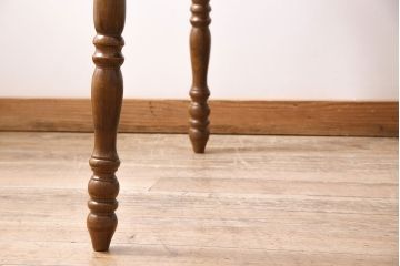 和製ビンテージ　飛騨家具　柏木工　レア!　昭和の薫り漂う優美なダイニングテーブル(テーブル、机、4人掛け)(R-046027)