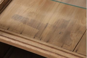 アンティーク家具　ストリップド(剥離)　栗材　品格のあるガラスケース(ショーケース、飾り棚、陳列棚、什器)(R-046028)