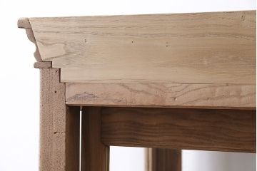 アンティーク家具　ストリップド(剥離)　栗材　品格のあるガラスケース(ショーケース、飾り棚、陳列棚、什器)(R-046028)