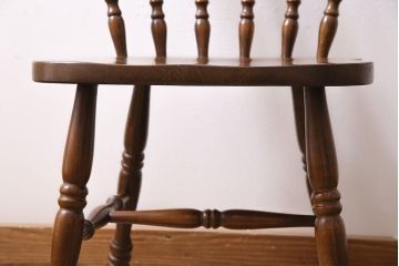 中古　飛騨産業　ビンテージキツツキ　穂高　WINDSOR　カントリースタイルにおすすめのウィンザーチェア(椅子、ダイニングチェア、ウインザーチェア)(R-046034)