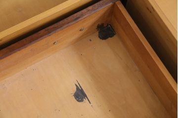 中古　民芸家具　松本民芸家具風　落ち着いた雰囲気の上品なドレッサー(鏡台)(R-046035)