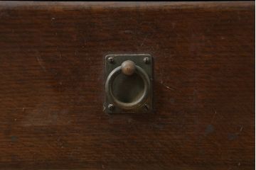 アンティーク家具　ナラ材　大正ロマン香る本箱(収納棚、キャビネット、ブックケース)(R-046040)