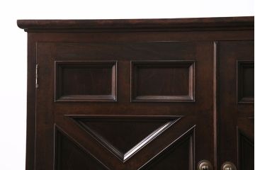 中古　松本民芸家具　衣装盆と取り替えられる棚板付きG型和タンス(チェスト、収納棚、着物箪笥)(定価約79万円)(R-046043)