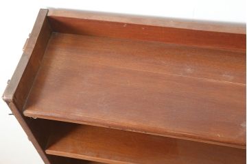 ビンテージ家具　楔式　シンプルな木製の本棚(飾り棚、ブックシェルフ)(R-046044)