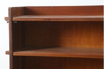 ビンテージ家具　楔式　シンプルな木製の本棚(飾り棚、ブックシェルフ)(R-046044)