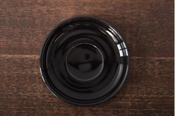 北欧　スウェーデン　BodaNova　ボダノバ　カップ&ソーサー5客セット(ブラック、洋食器)(R-046051)