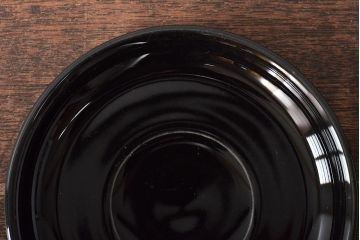 北欧　スウェーデン　BodaNova　ボダノバ　カップ&ソーサー5客セット(ブラック、洋食器)(R-046051)