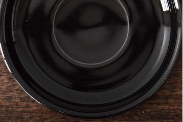 北欧　スウェーデン　BodaNova　ボダノバ　カップ&ソーサー5客セット(ブラック、洋食器)(R-046051)