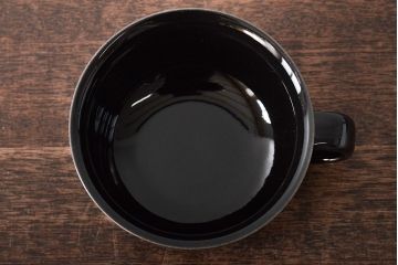 北欧　スウェーデン　BodaNova　ボダノバ　カップ&ソーサー5客セット(ブラック、洋食器)(R-046051)