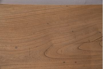 アンティーク家具　大正期　ストリップド(剥離)　天板ケヤキ一枚板　素朴な雰囲気のシンプルな文机(ローテーブル、センターテーブル)(R-046062)