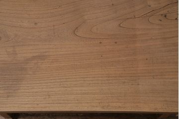 アンティーク家具　大正期　ストリップド(剥離)　天板ケヤキ一枚板　素朴な雰囲気のシンプルな文机(ローテーブル、センターテーブル)(R-046062)