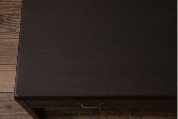 アンティーク家具　昭和初期　深みのある木味が魅力のレトロな文机(ローテーブル、センターテーブル)(R-046063)