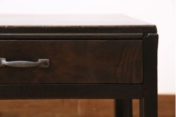 アンティーク家具　昭和初期　深みのある木味が魅力のレトロな文机(ローテーブル、センターテーブル)(R-046063)